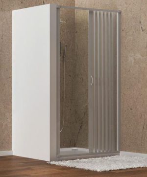 PORTA DOCCIA CHIUSURA LATERALE mod. CORFU L120 X 185h  BIANCO