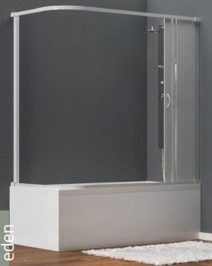 BOX VASCA CHIUSURA LATERALE mod. CAPRI L80 X 170  150h  BIANCO