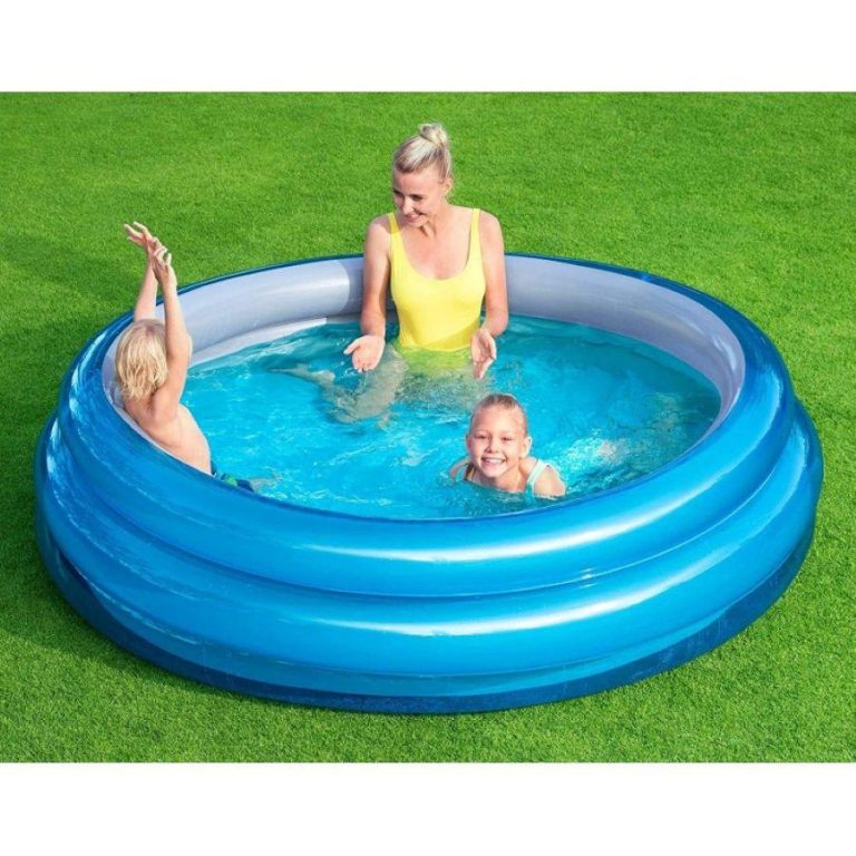 PISCINE BESTWAY BLU/ARGENTO TONDA 3 ANELLI 201X53CM