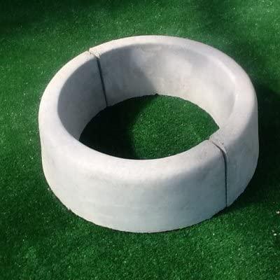 SEMICERCHIO X ALBERI IN CEMENTO cm. 8X25 D.40 (1PZ)