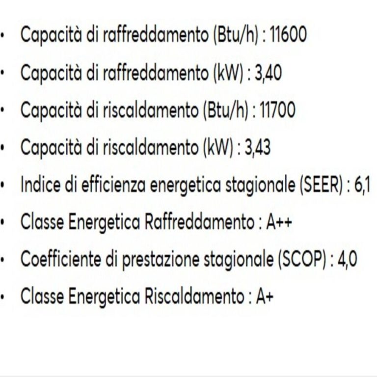 SORA  MONOSPLIT  IN/OUT  3,4 KW  12000 BTU/H  A++/A+++