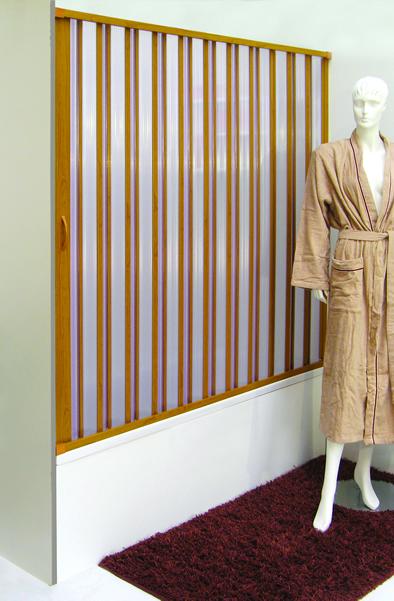 PORTA VASCA CHIUSURA CENTRALE mod. CORFU 180 X 150h estruso