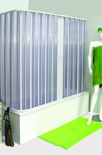 BOX VASCA U CHIUSURA CENTRALE mod. CUBA 72 X 172 X 72 X 150h estruso