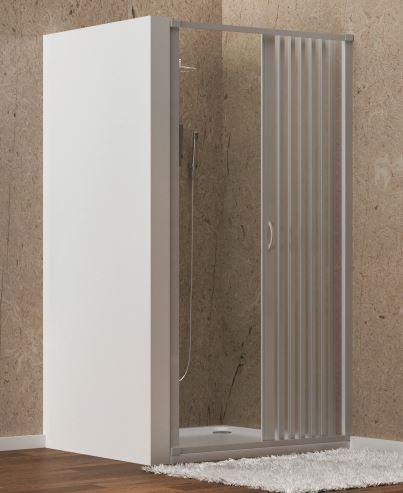 PORTA DOCCIA CHIUSURA LATERALE mod. CORFU L100 X 185h  BIANCO